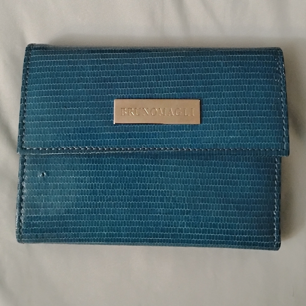 BRUNO MAGLI Genuine Leather Trifold Wallet Women's